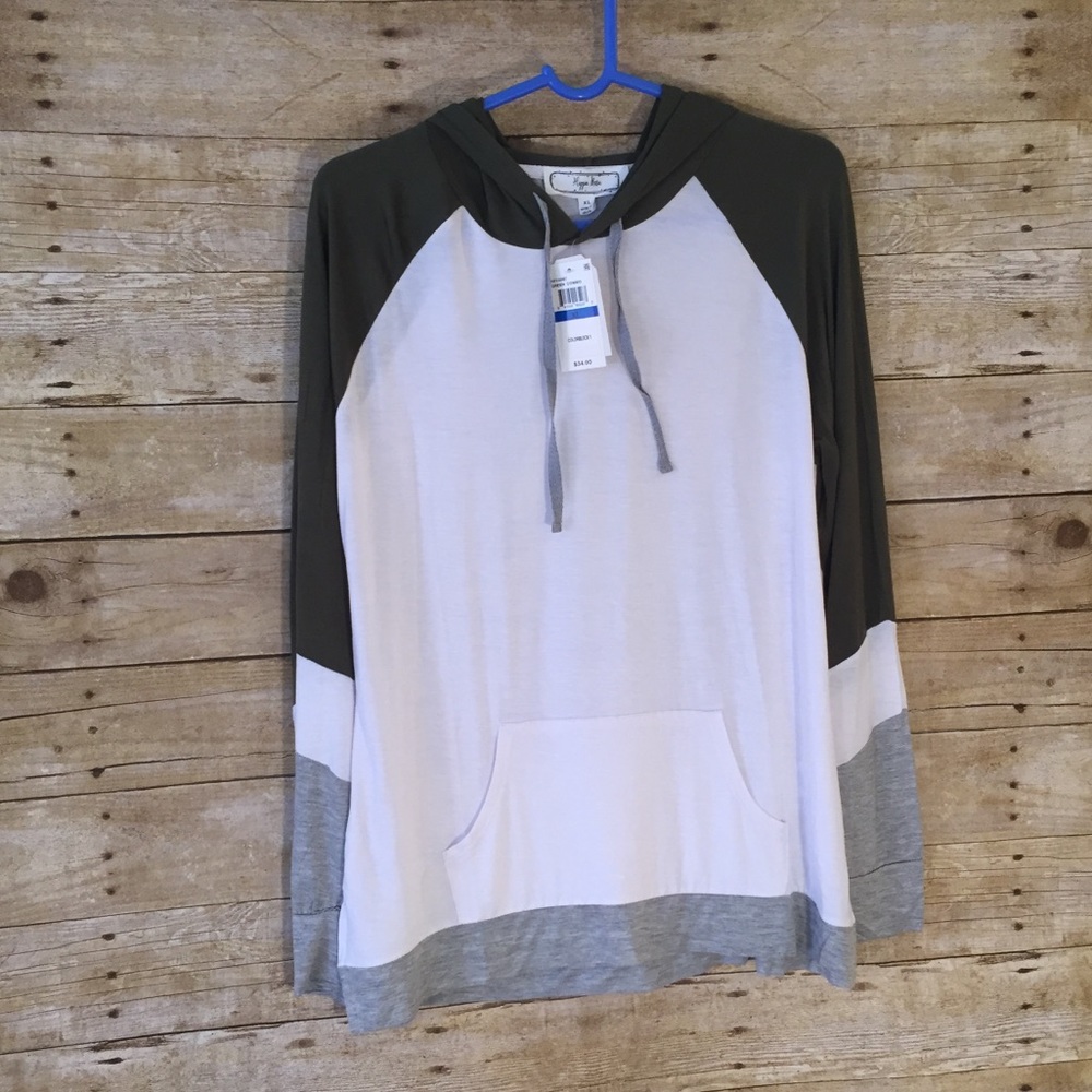 Hippie Rose Juniors Colorblocked Pullover Hoodie
